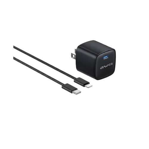 Awei PD90L-US 20W GaN Mini Charger Set