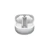 QCY MeloBuds Pro HT08 ANC TWS Earbuds in glossy white color with charging case