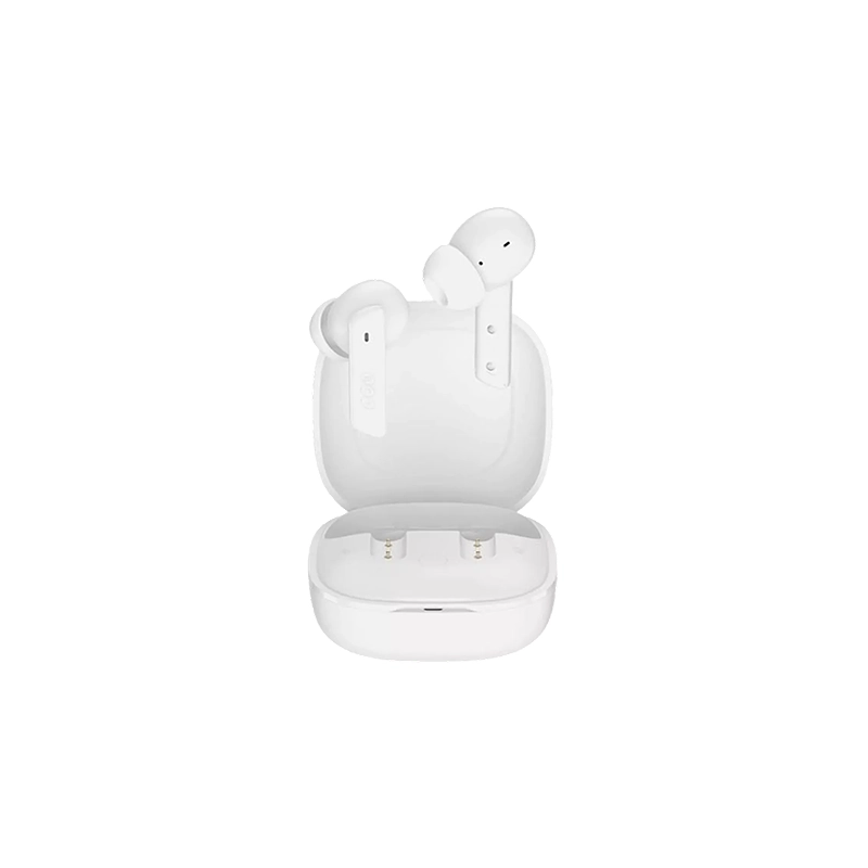 QCY HT05 Melobuds ANC White color true wireless earbuds with charging case