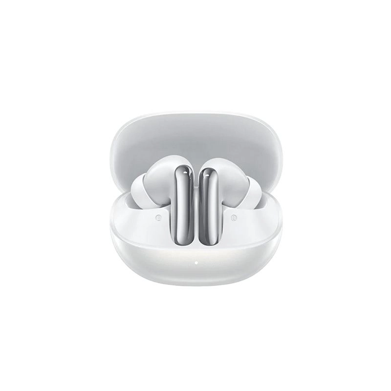 QCY MeloBuds N20 White ANC True Wireless Earbuds with glossy white charging case at Gadget Ocean Bangladesh