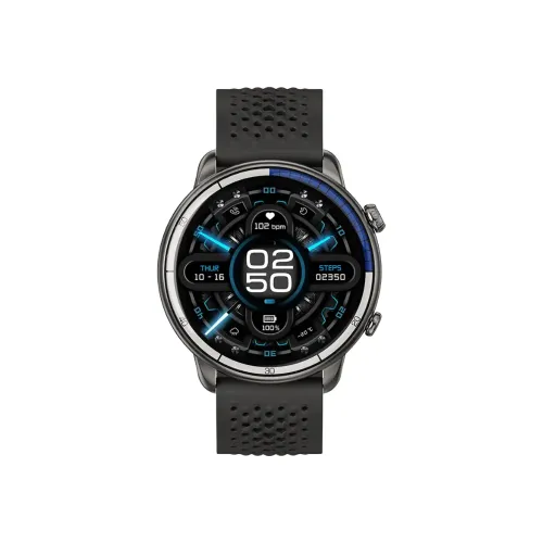 Unikyy VELO Smart Watch front view with AMOLED display in black